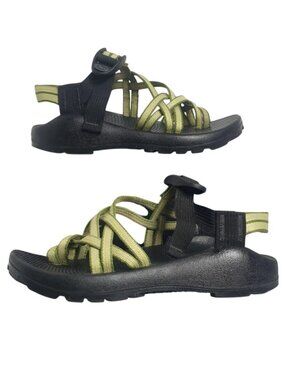 Chaco Womens 6 ZX2 Vibram Sandals Green Black Strappy Classic Sports Outdoors